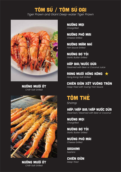 Menu Nhà hàng hải sản cơm niêu Vuông Tròn12